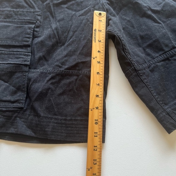Levis Men's Cargo Shorts Size 32x11 Black Baggy Cotton Skater 2014 Y2K Grunge - Picture 4 of 8